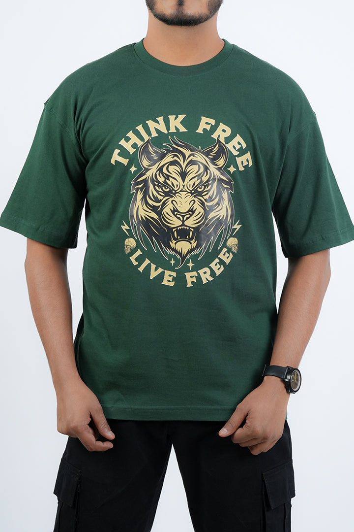 Think Free Live Free Oversized T-Shirt