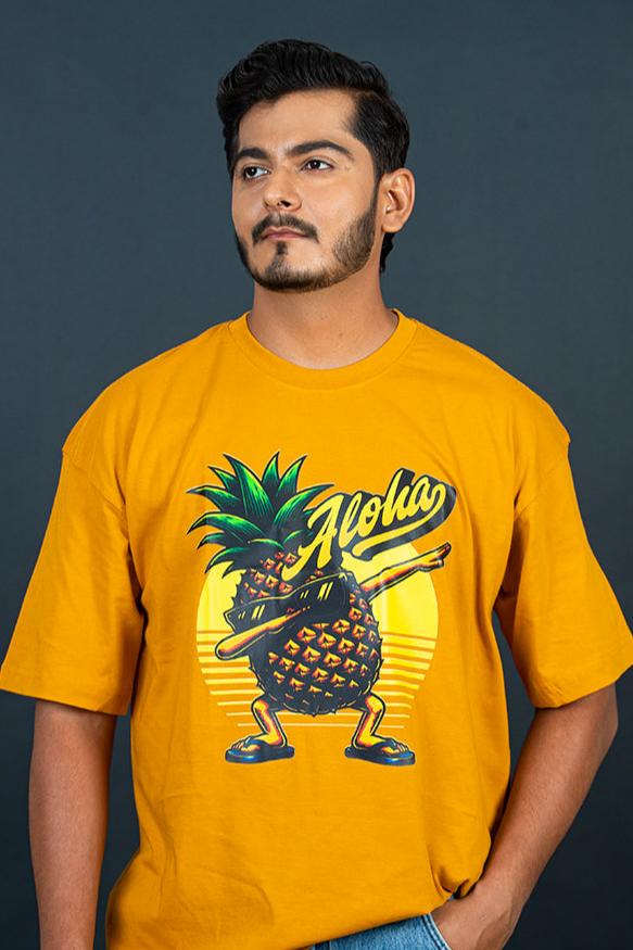 Pineapple Aloha Oversized T-Shirt