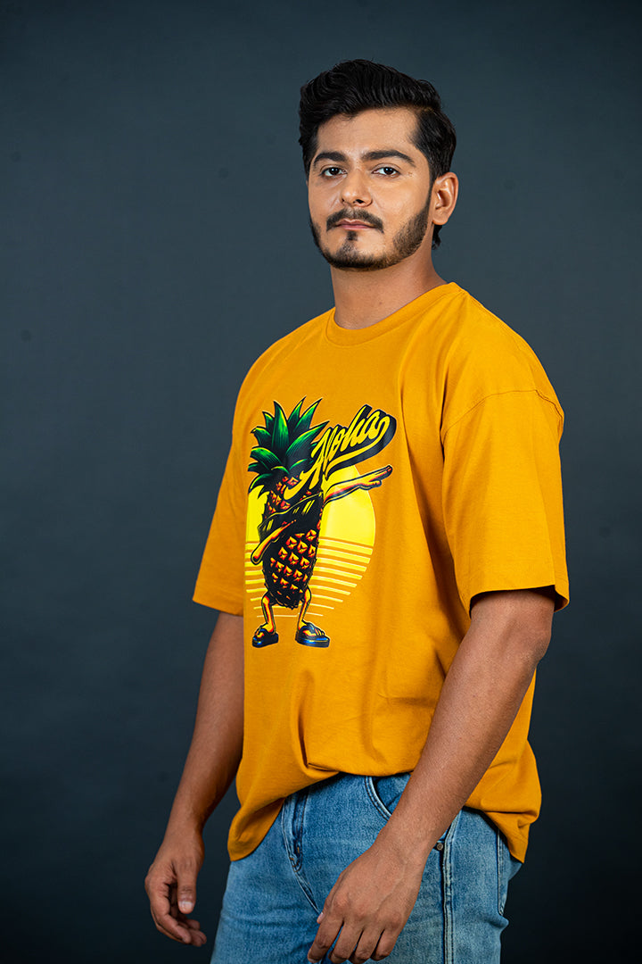 Pineapple Aloha Oversized T-Shirt