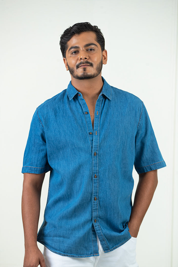 Sky Blue Denim Shirt