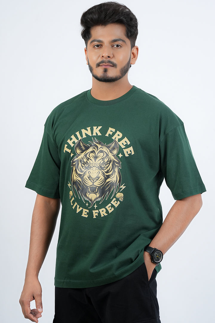 Think Free Live Free Oversized T-Shirt